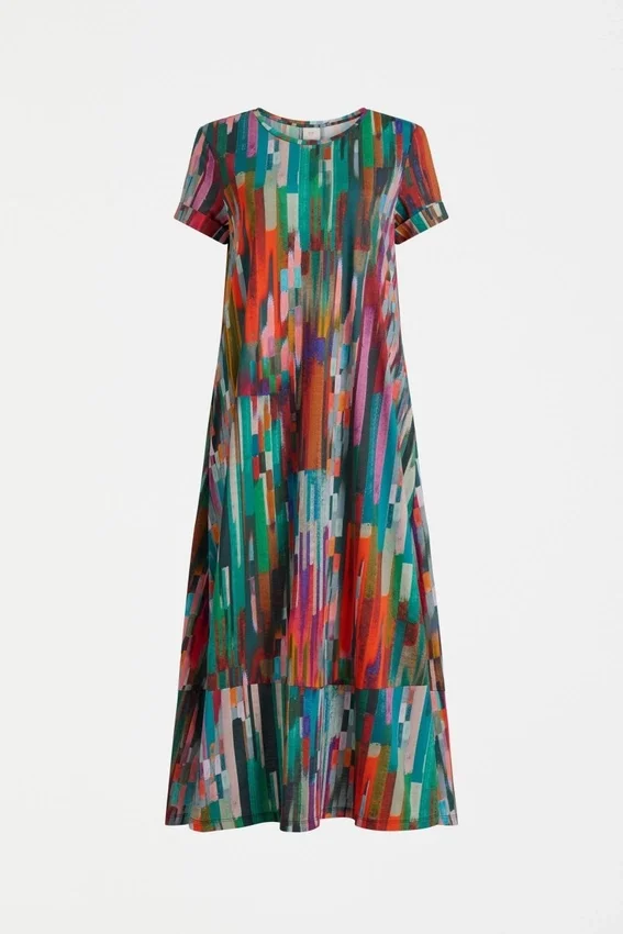 Haki Dress Mella Print Haki Dress Mella Print
