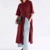 Llinen Light Dress Bordeaux