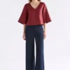 Llinen Light V Neck Top Llinen Light V Neck Top