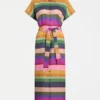 Tilko Linen Shirt Dress Lysbro Print Tilko Linen Shirt Dress Lysbro Print